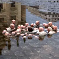 Follow the leaders, Berlin. Germany. Popularly known as “Politicians discussing global warming”
